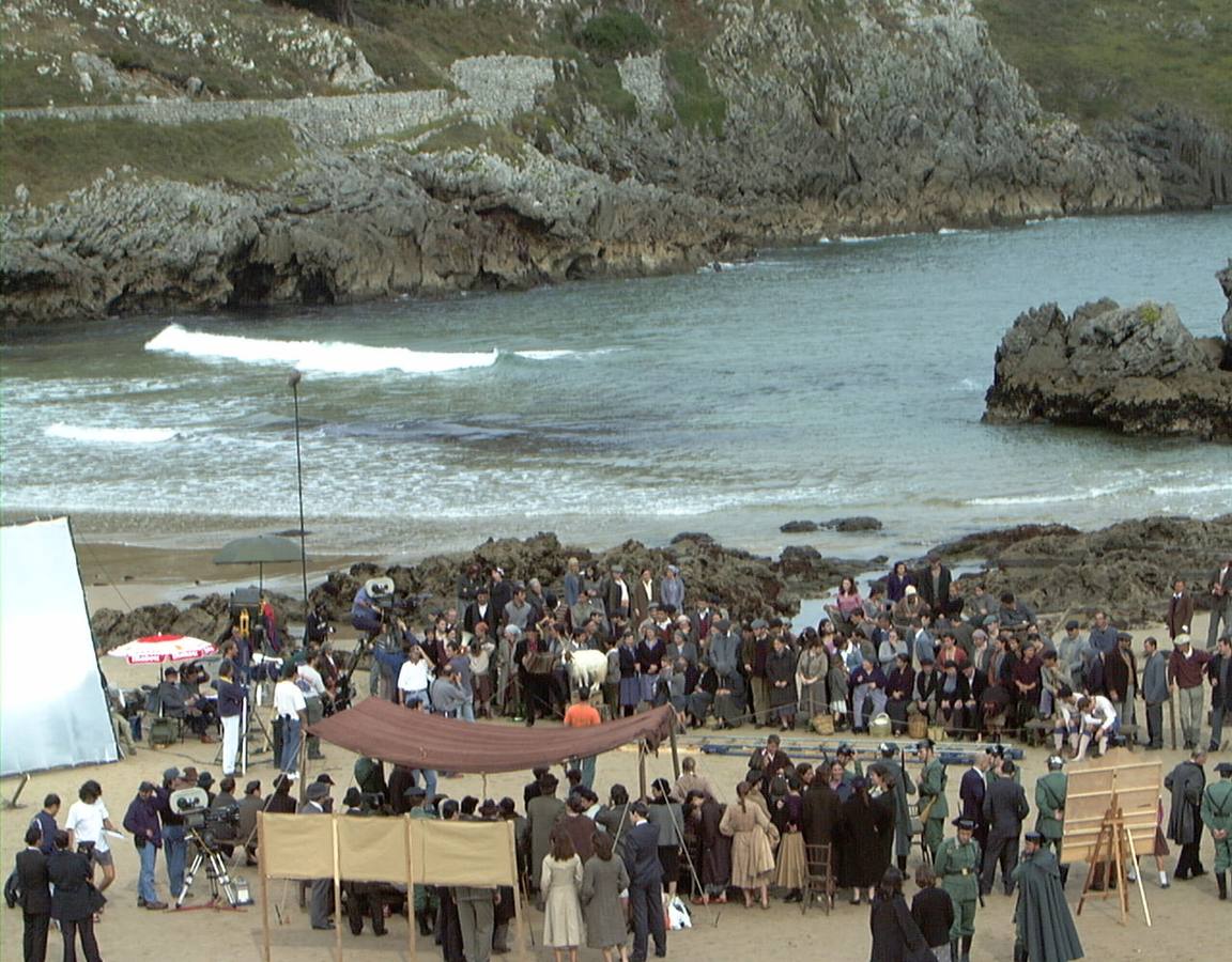 El Portero, en Borizo. Rodaje en la playa de la película de Gonzalo Suárez.