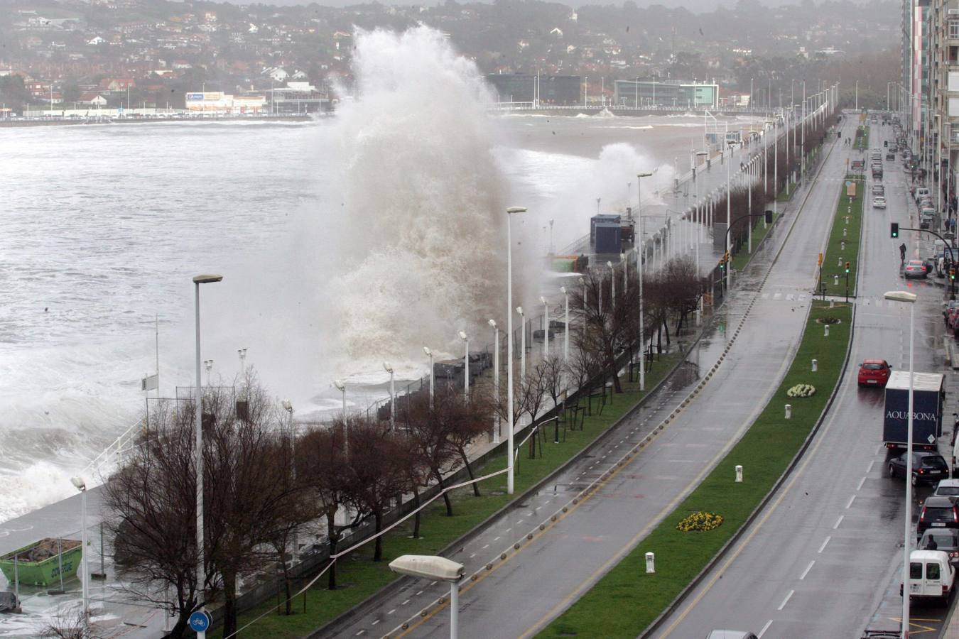 El azote del temporal en Asturias