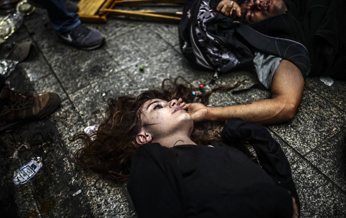 Brutal represión con gas lacrimógeno en Turquía