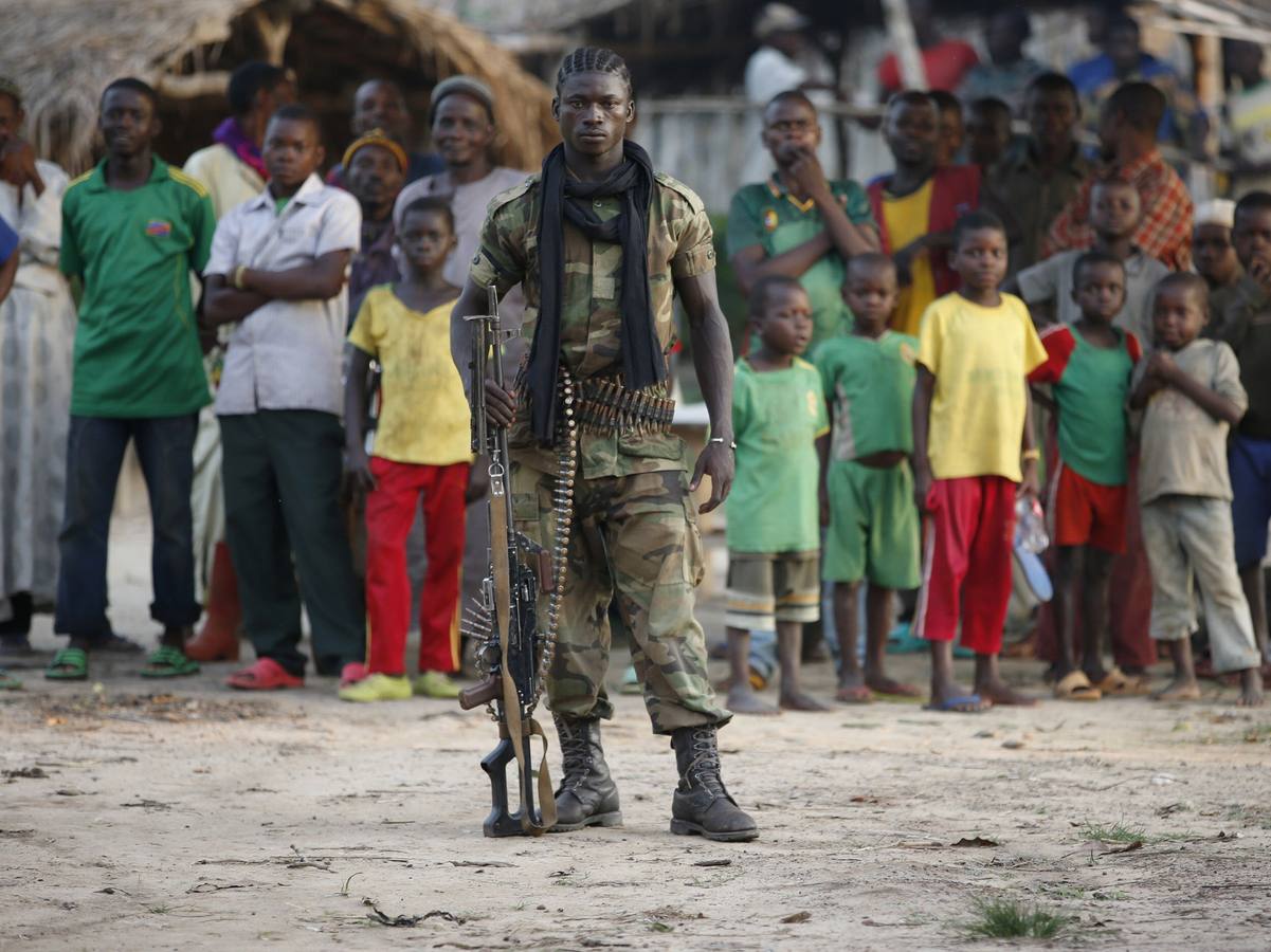 Un combatiente en el Congo.