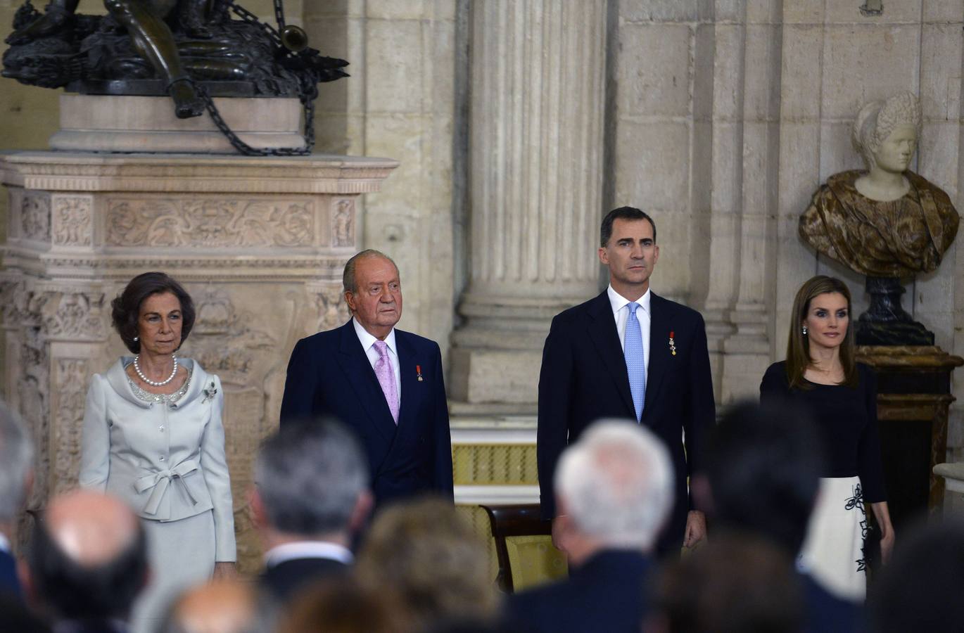 Los Reyes y los Príncipes de Asturias.