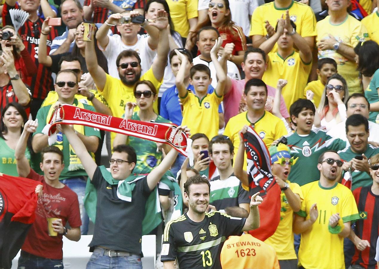 El último partido de los asturianos Villa, Mata y Cazorla en el Mundial de Brasil