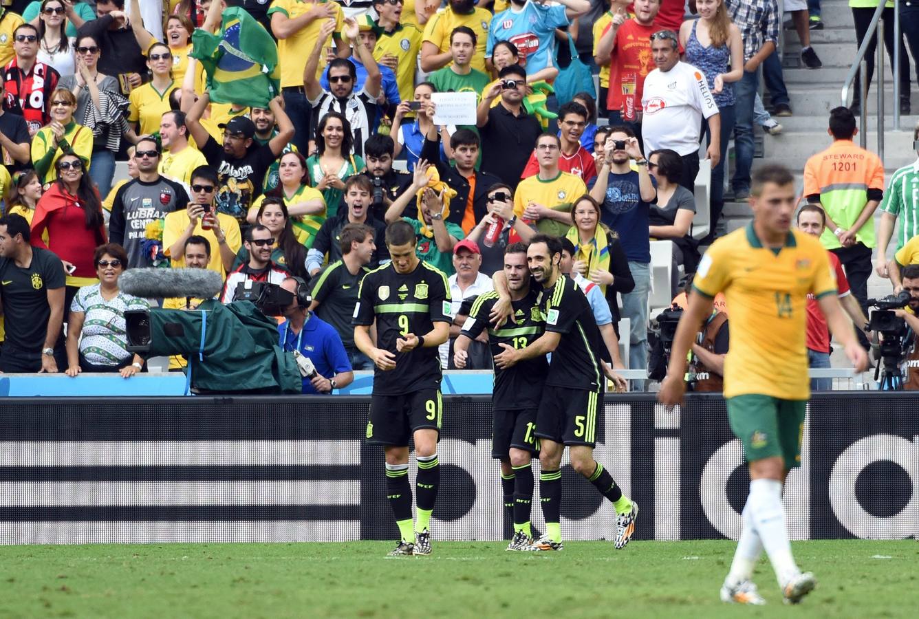 El último partido de los asturianos Villa, Mata y Cazorla en el Mundial de Brasil