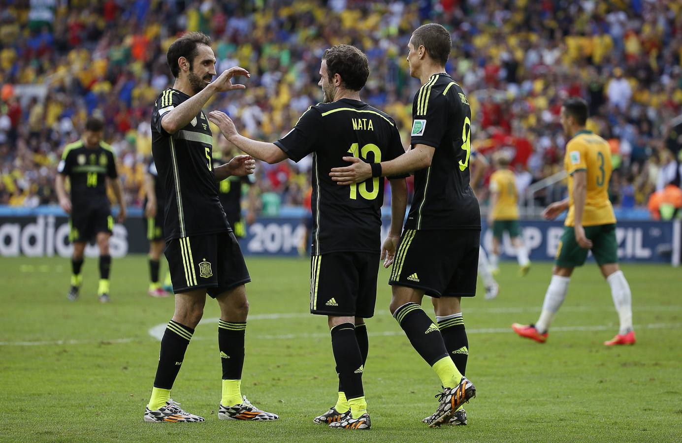 El último partido de los asturianos Villa, Mata y Cazorla en el Mundial de Brasil
