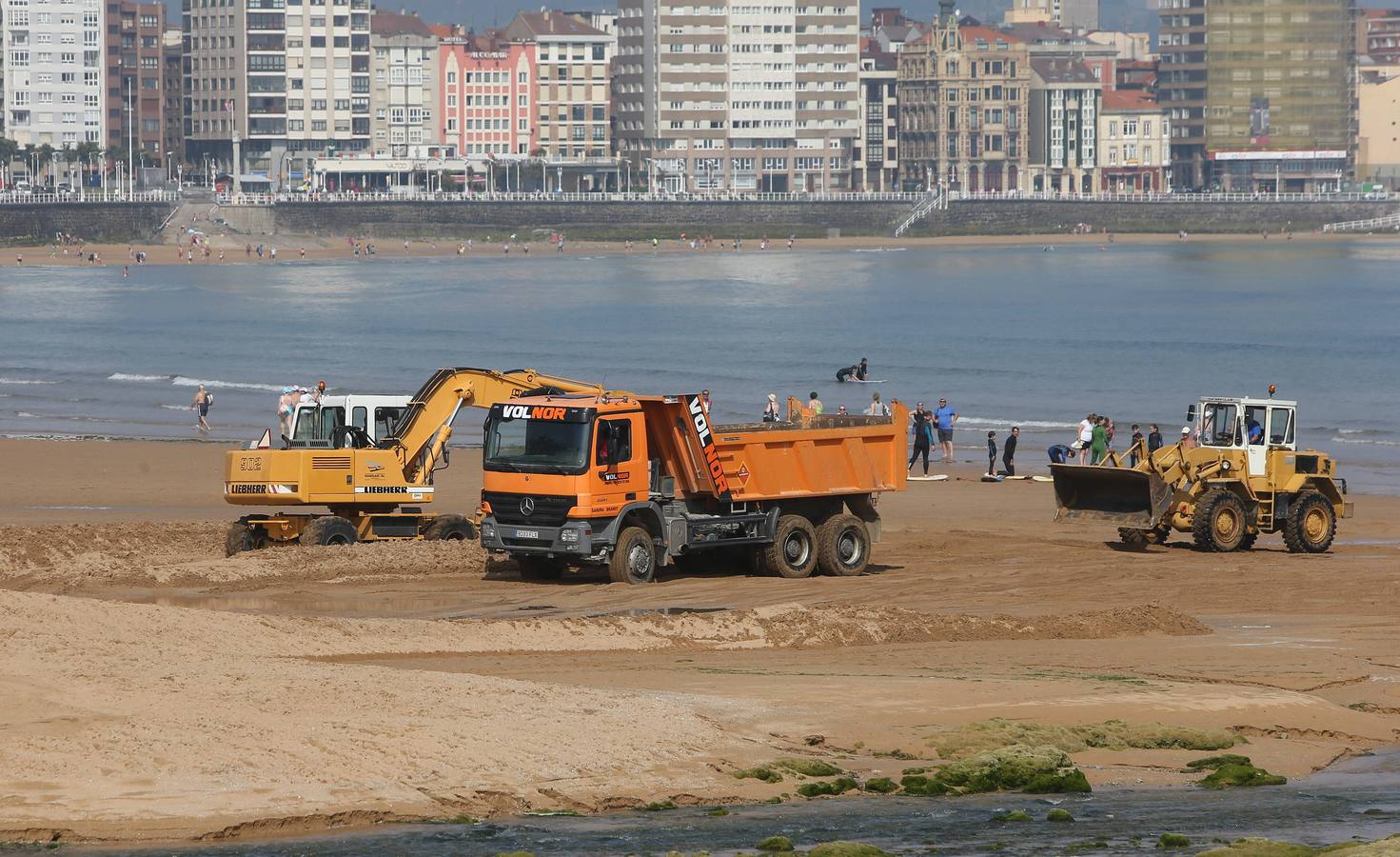 Comienzan los trabajos para que el Tostaderu recupere su arena