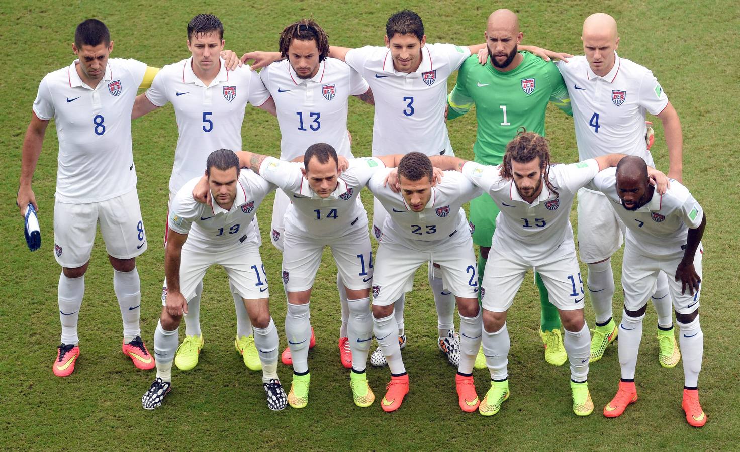 La seleccion estadounidense, antes de que el balón eche a rodar