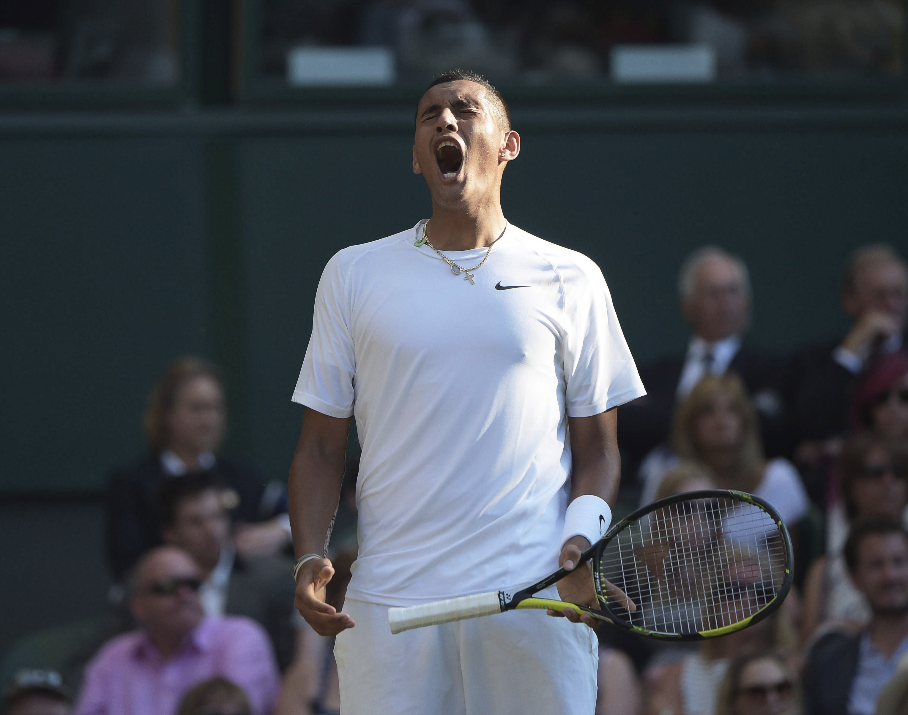 Nick Kyrgios celebra su pase a cuartos de final.