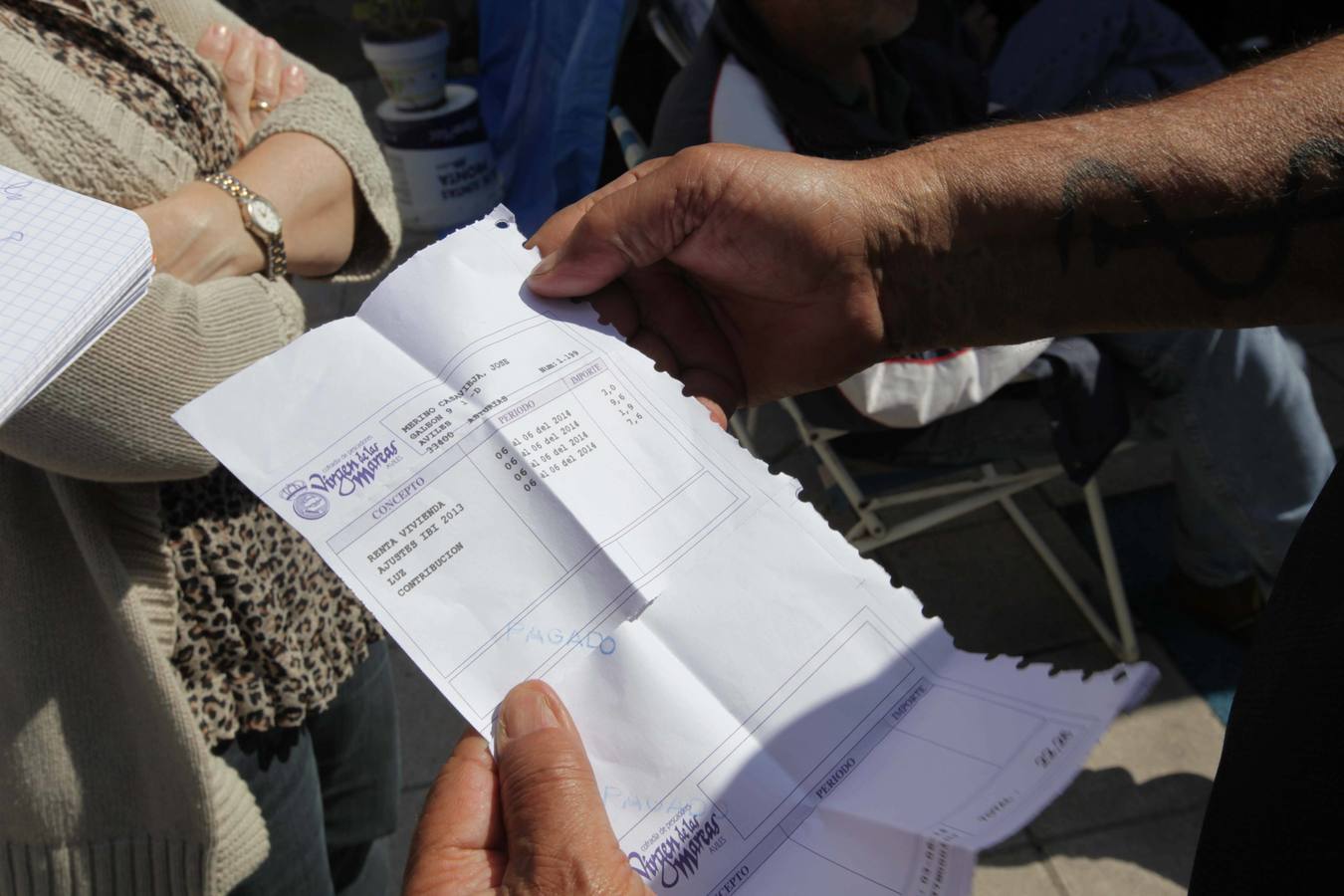 Los vecinos de El Nodo, contra los desahucios