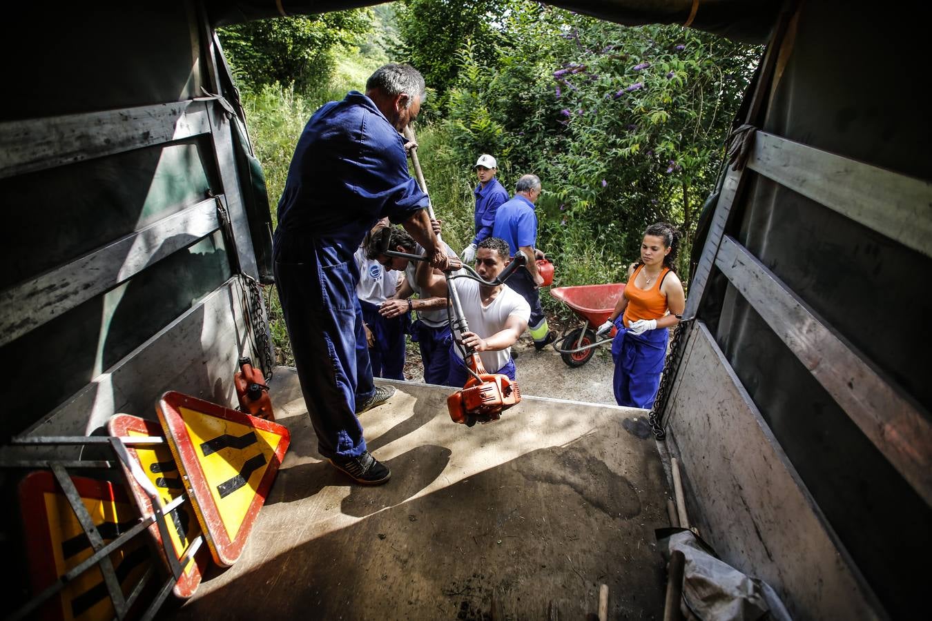 Presos con un trabajo