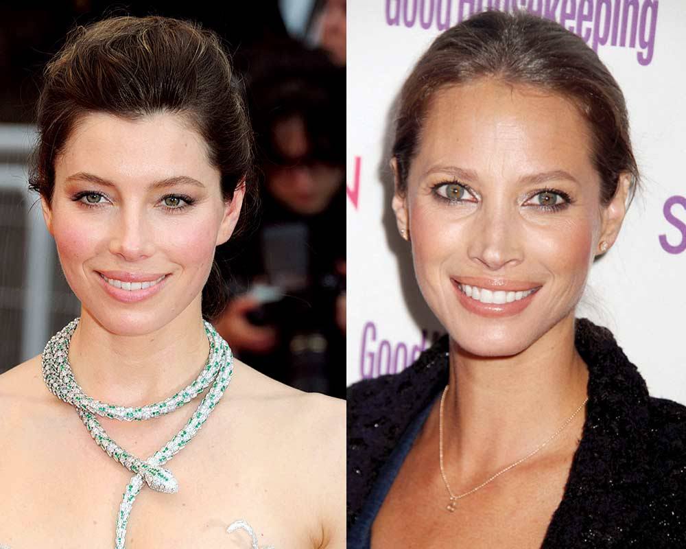 Jessica Biel y Christy Turlington