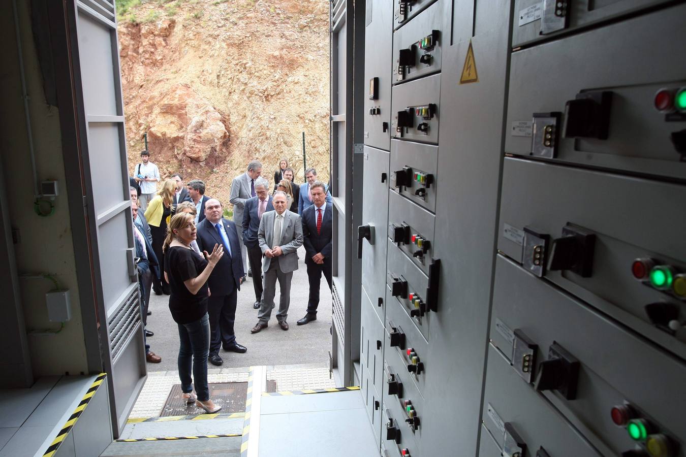 Inauguración de la planta de agua de Cabornio en Oviedo