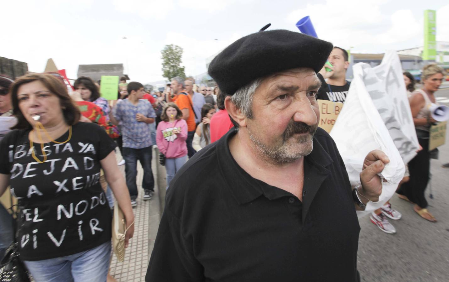 La manifestación de los vecinos de El Nodo, en imágenes