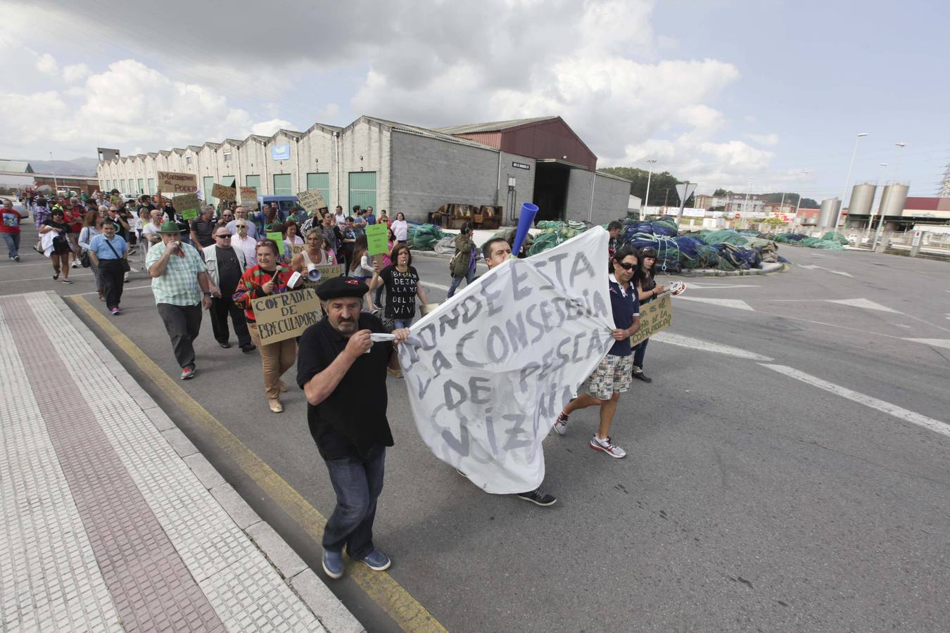 La manifestación de los vecinos de El Nodo, en imágenes