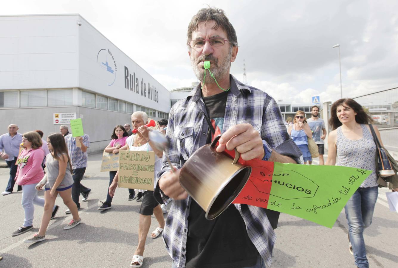 La manifestación de los vecinos de El Nodo, en imágenes