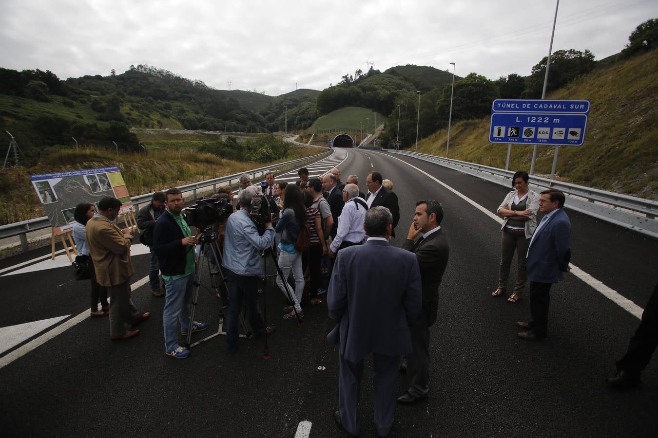 Inauguración de los túneles de Riaño