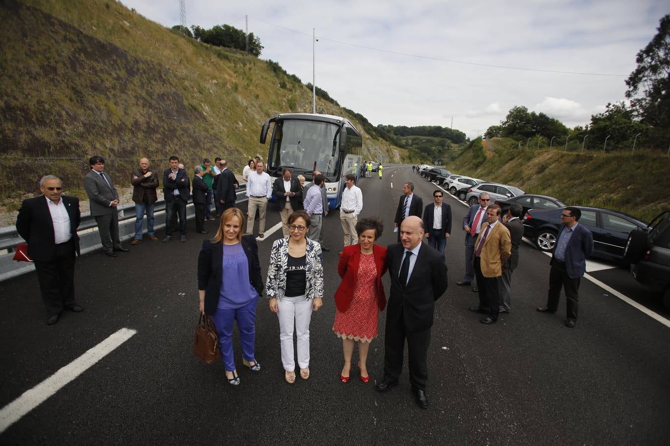 Inauguración de los túneles de Riaño