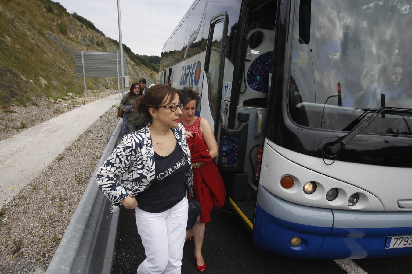 Inauguración de los túneles de Riaño