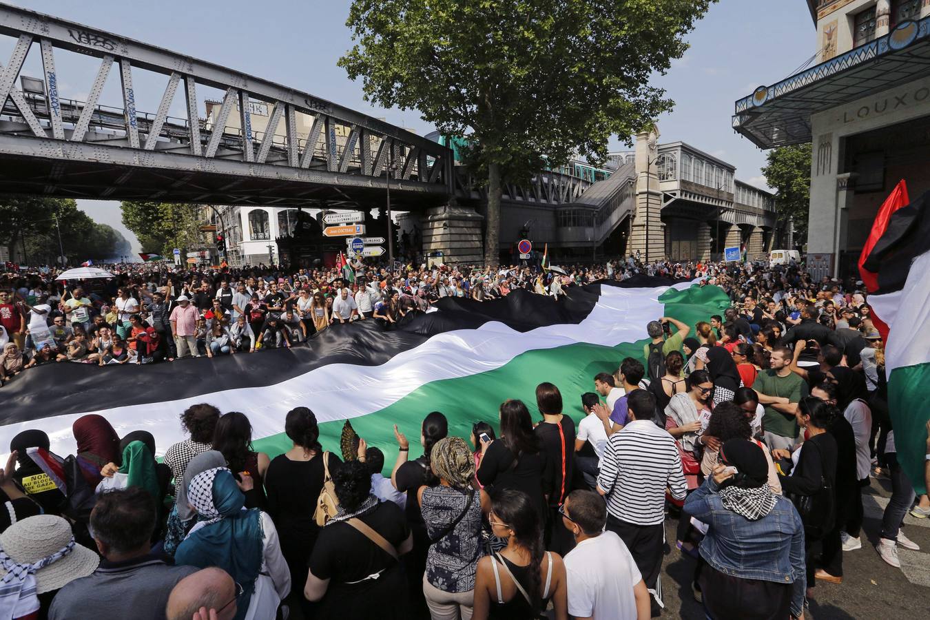 Disturbios en París en una protesta a favor de Palestina