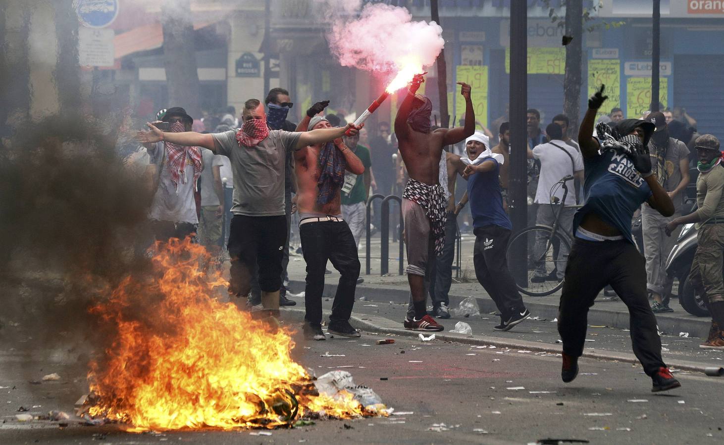 Disturbios en París en una protesta a favor de Palestina