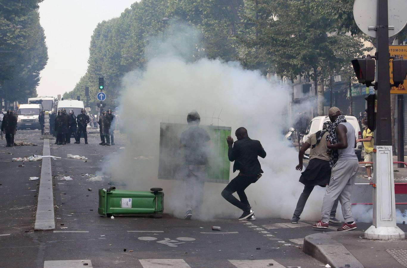 Disturbios en París en una protesta a favor de Palestina