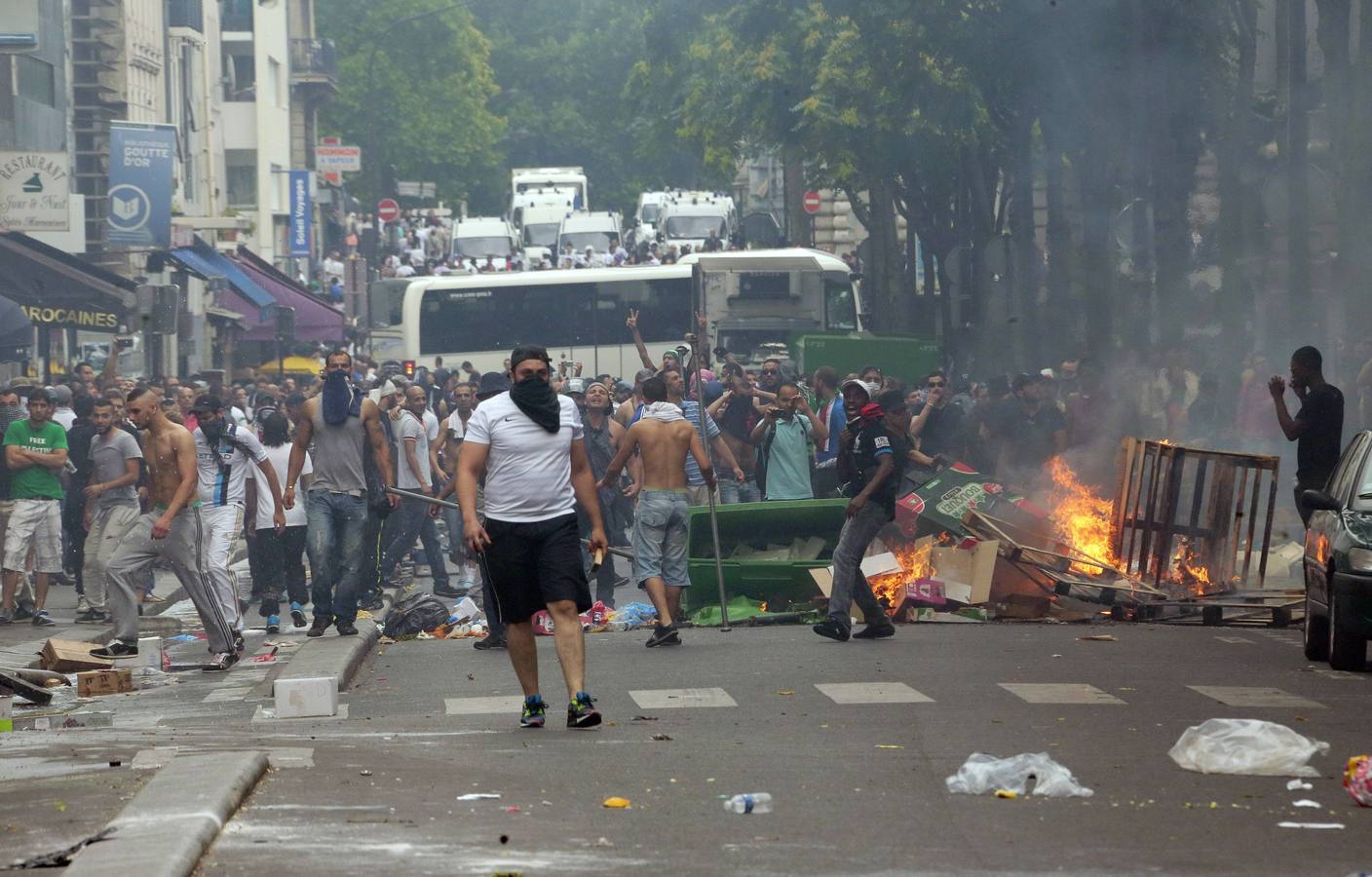 Disturbios en París en una protesta a favor de Palestina