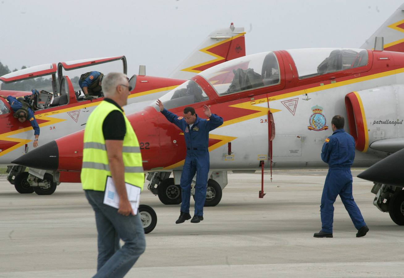 La patrulla Águila aterriza en Gijón