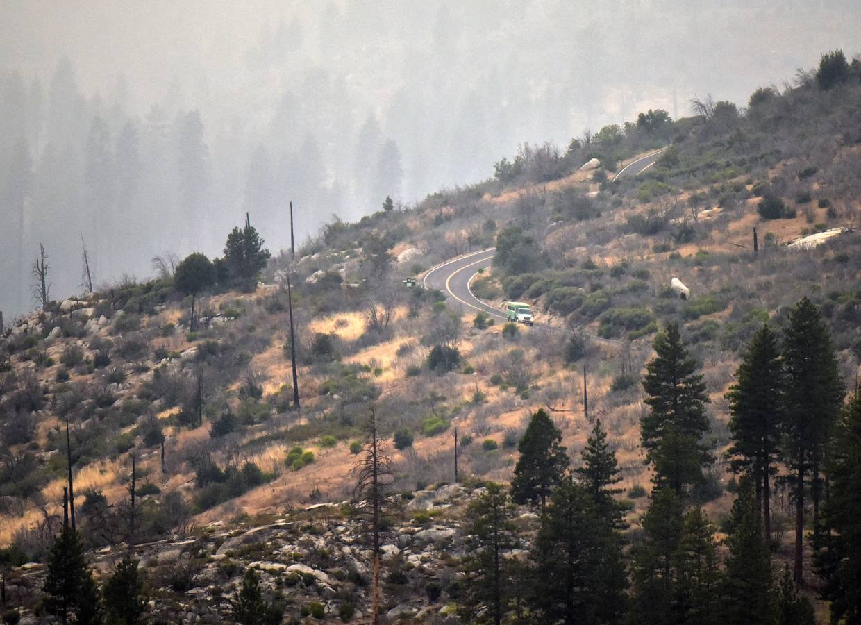 El fuego amenaza el Parque Nacional de Yosemite