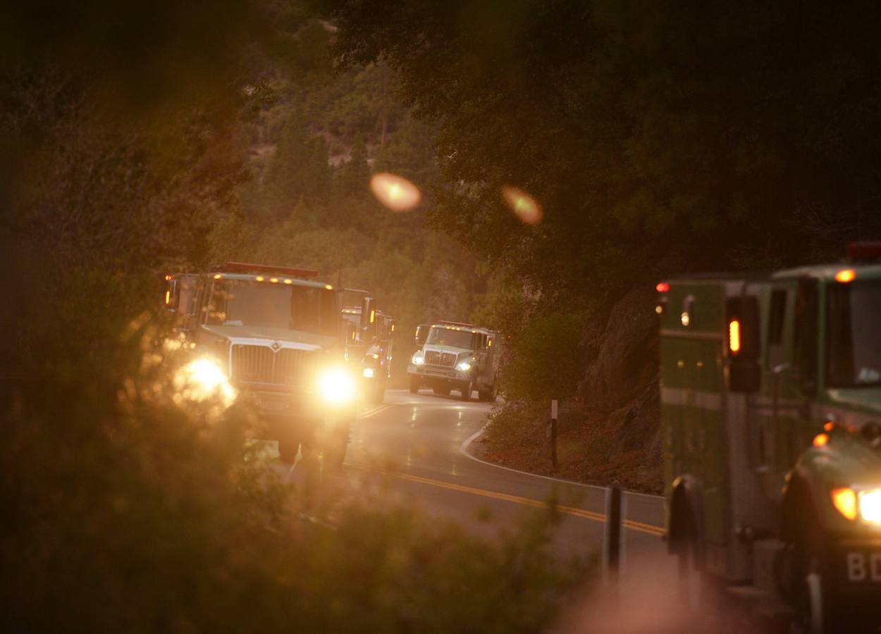 El fuego amenaza el Parque Nacional de Yosemite