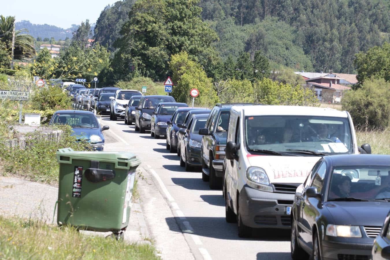Atasco en Villaviciosa