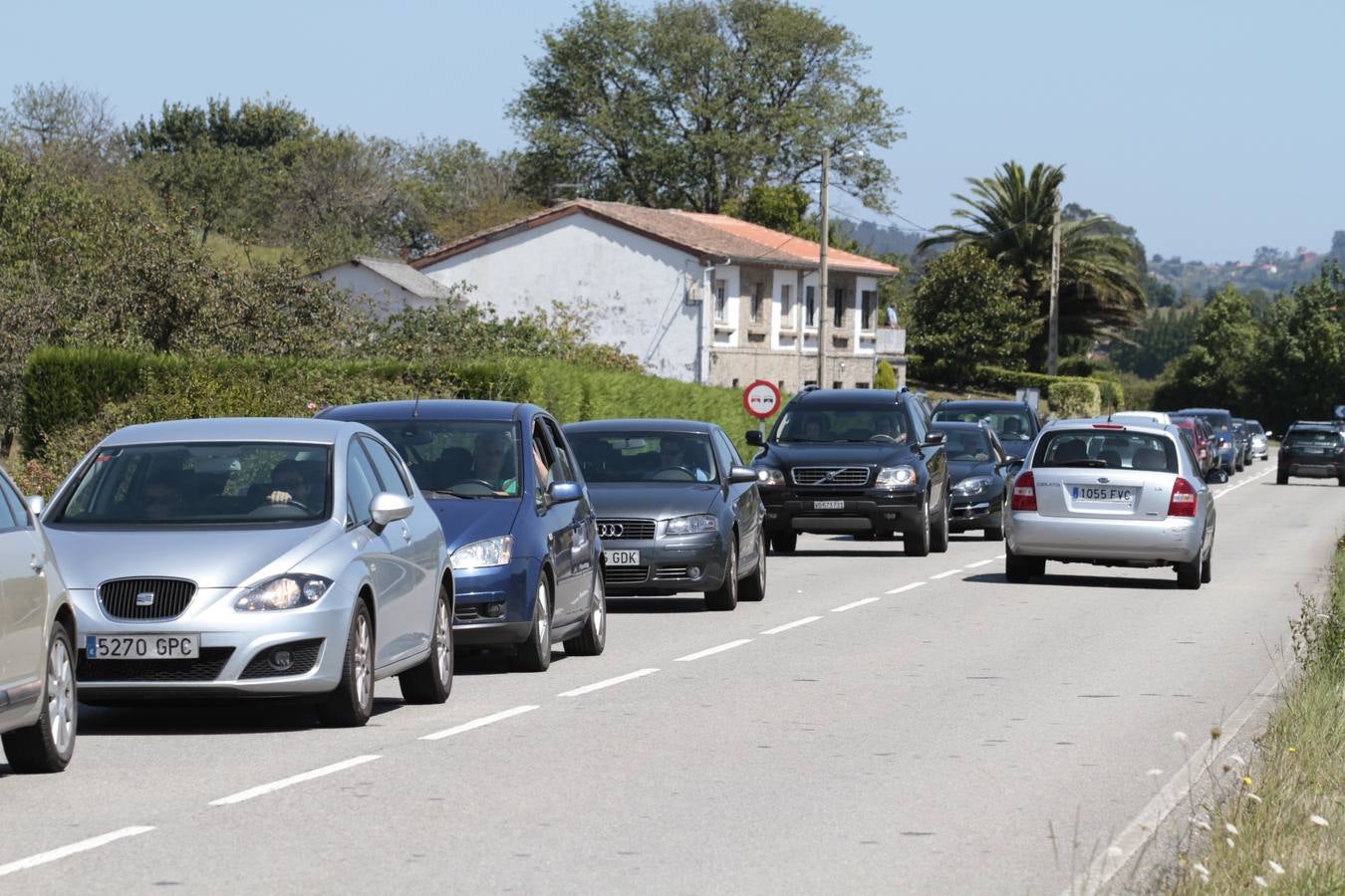 Atasco en Villaviciosa