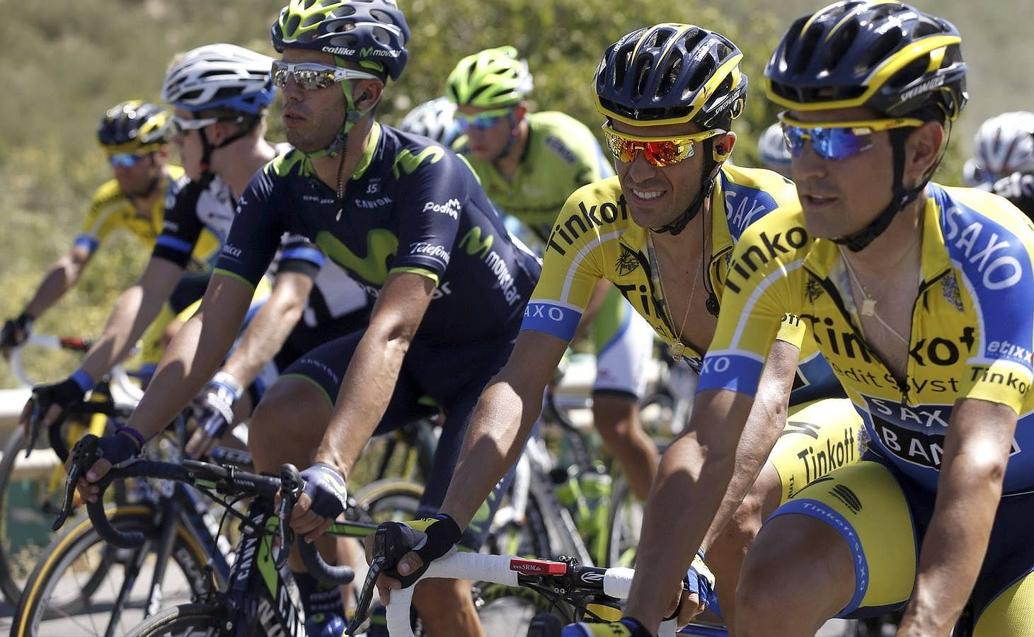 Alberto Contador, durante la quinta etapa de La Vuelta