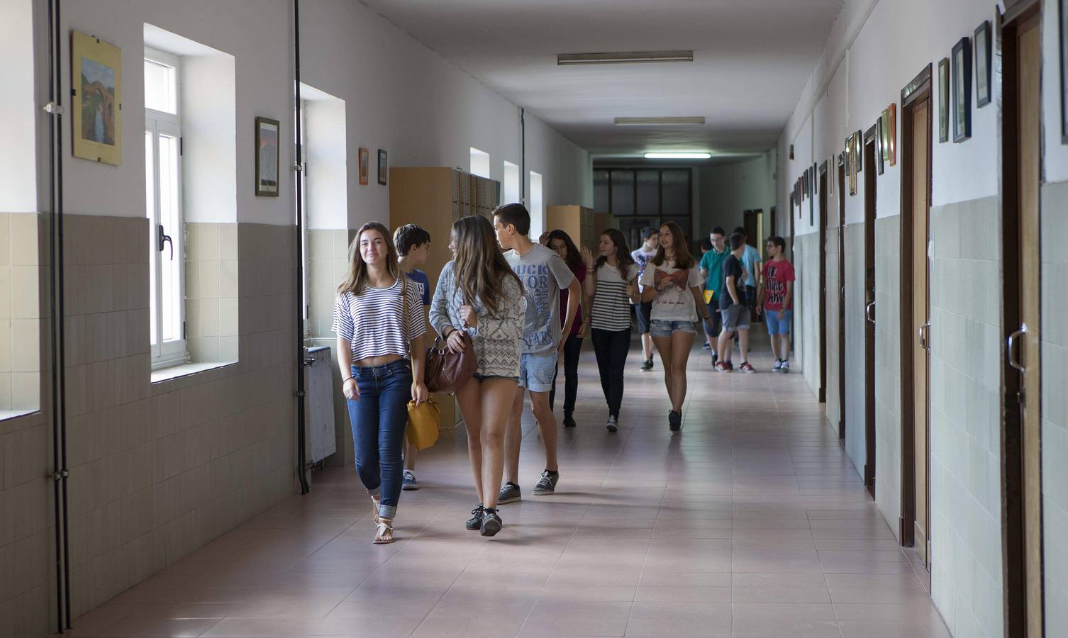 Primer día de clase para los estudiantes asturianos de Educación Secundaria