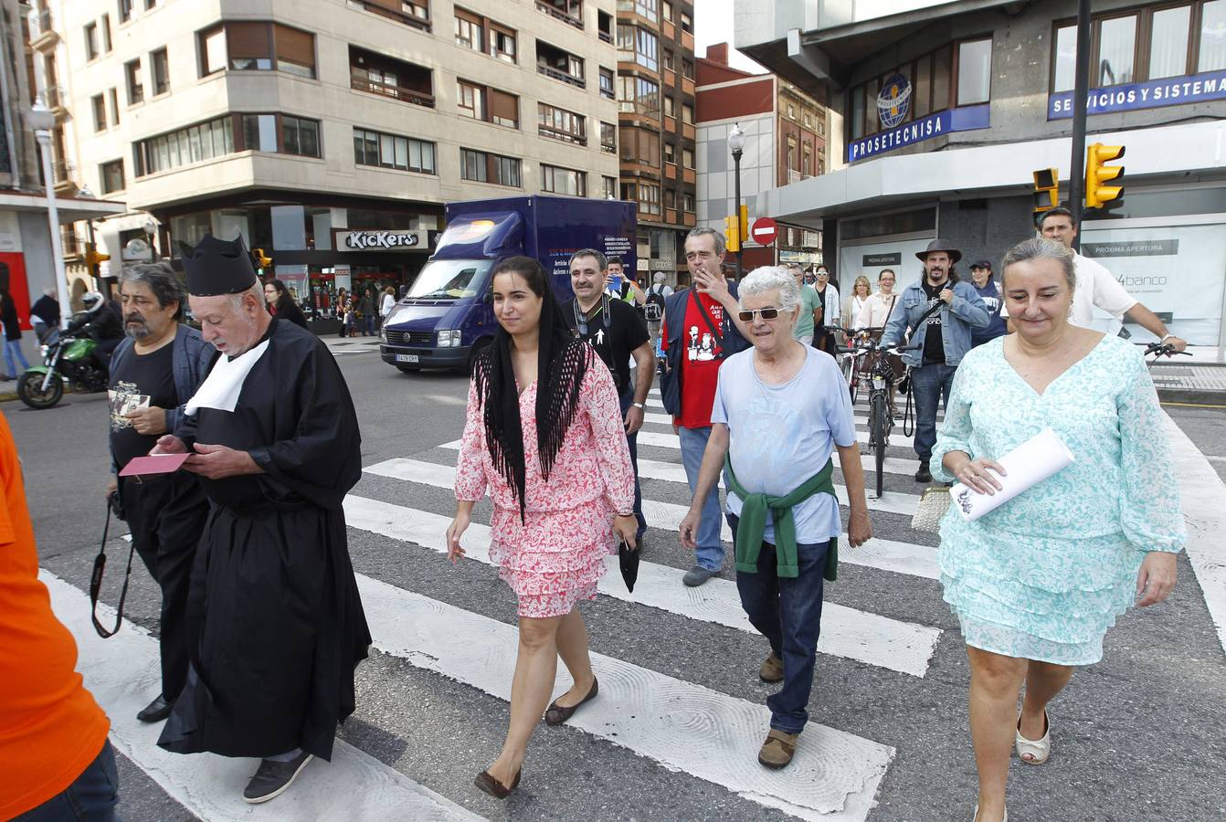 Recreación de Amanece que no es poco en Gijón