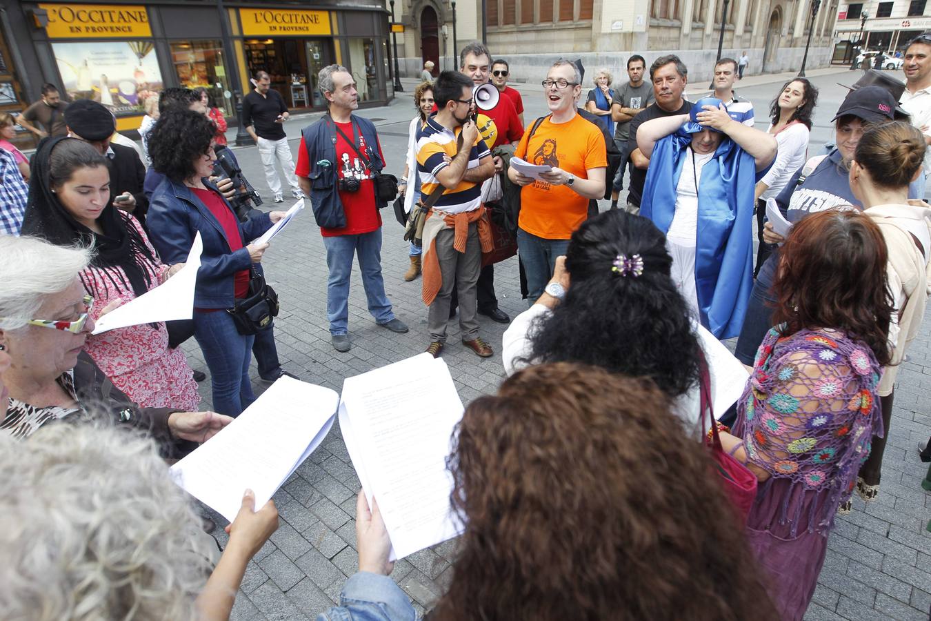 Recreación de Amanece que no es poco en Gijón