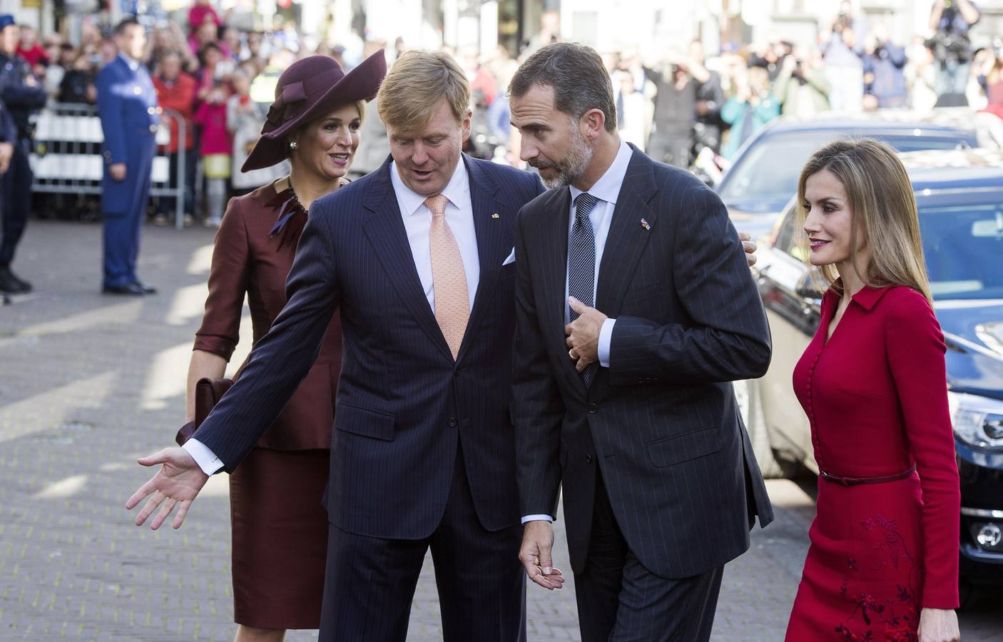 Duelo de estilo entre las Reinas Letizia y Máxima en la visita de los Reyes de España a Holanda