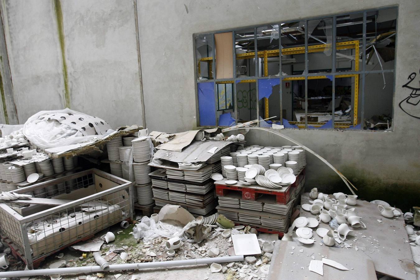 El desolador estado de la fábrica de loza de San Claudio