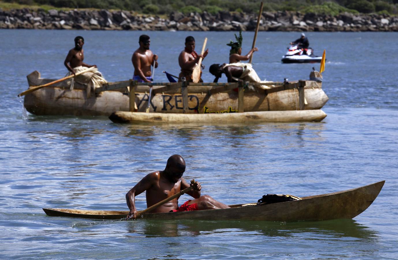 Pobladores isleños del Pacífico protestan contra calentamiento global