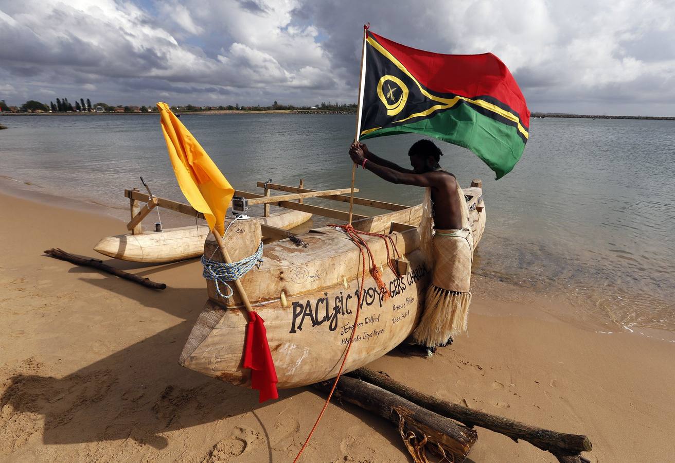 Pobladores isleños del Pacífico protestan contra calentamiento global