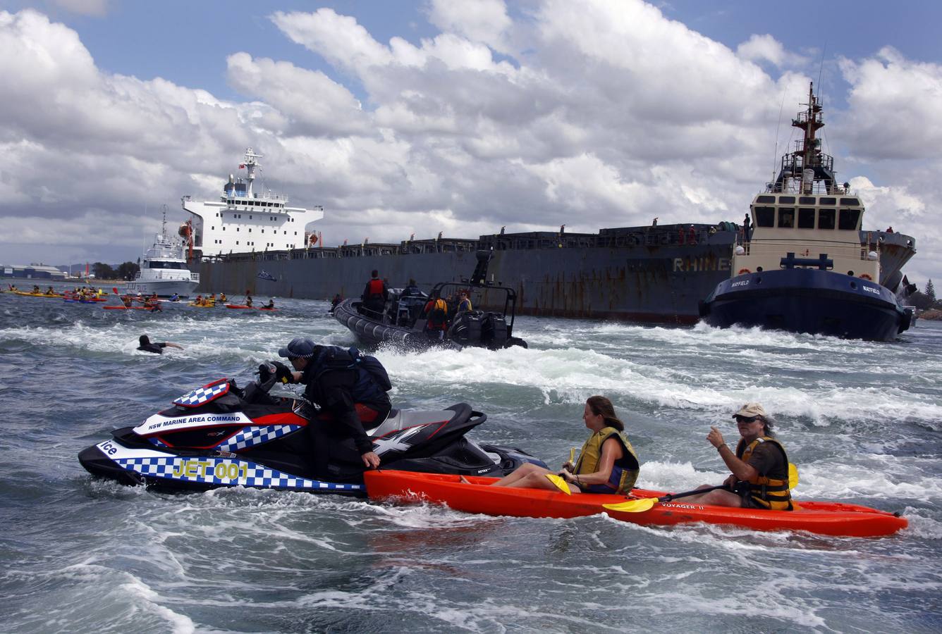 Pobladores isleños del Pacífico protestan contra calentamiento global