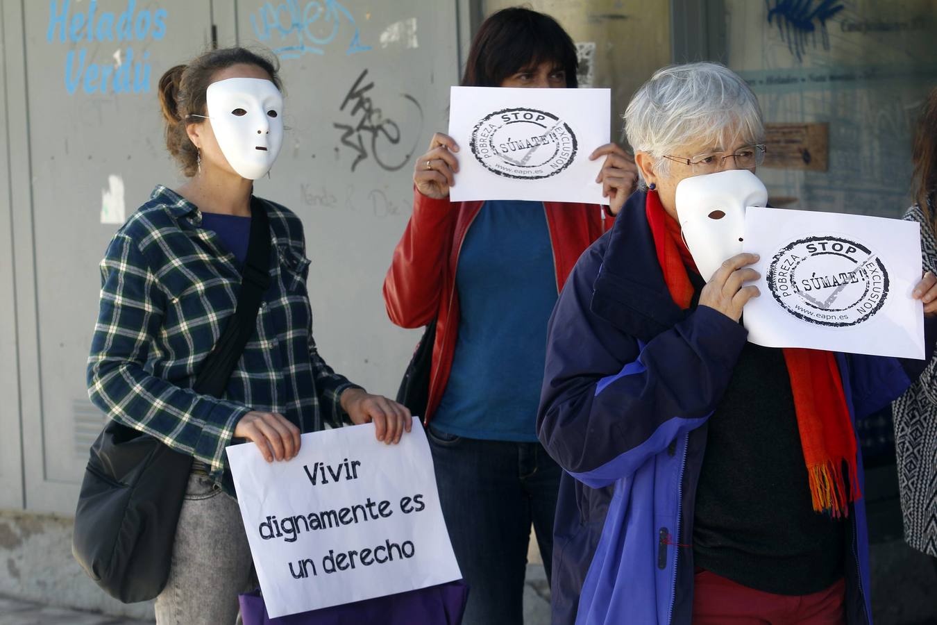 Manifestación contra la pobreza