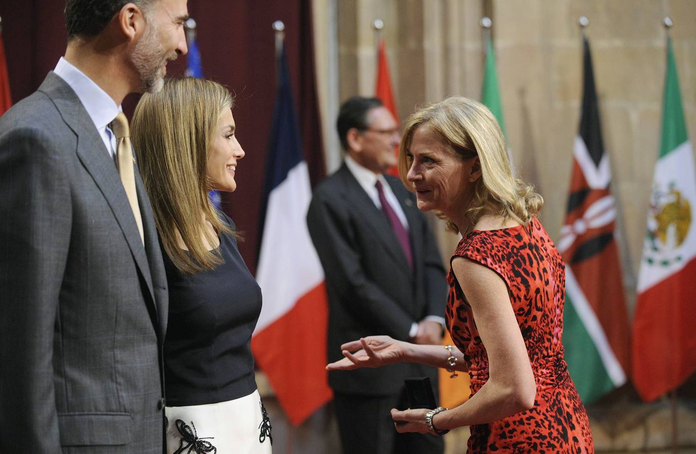 Los Reyes reciben en audiencia a los galardonados con los Premios Príncipe de Asturias 2014