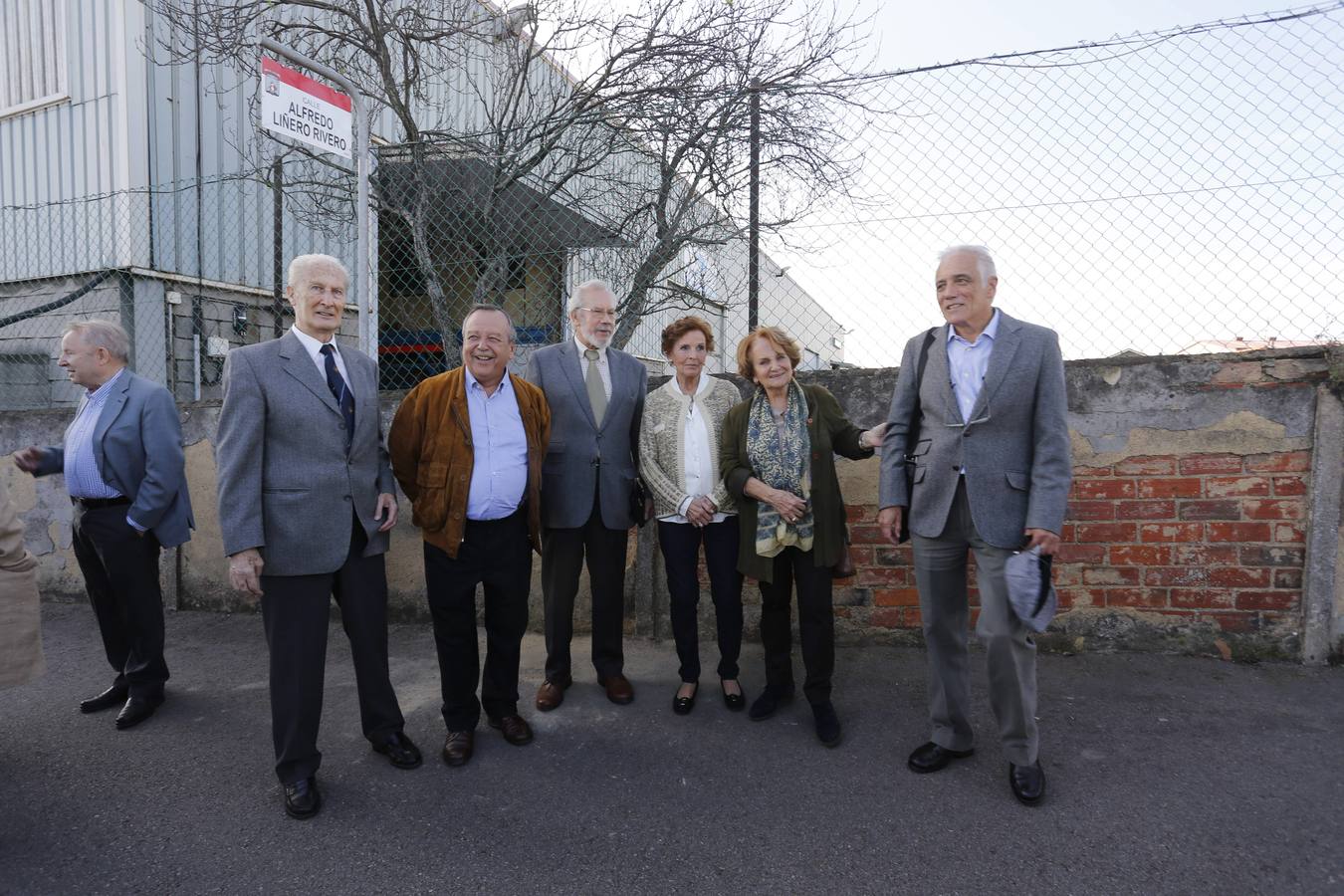 Inauguración de la calle Alfredo Liñero, en Gijón