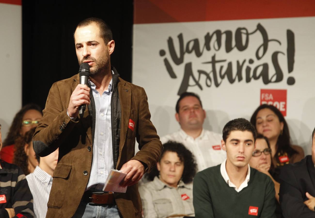 El inicio de la precampaña del PSOE en Asturias, en imágenes