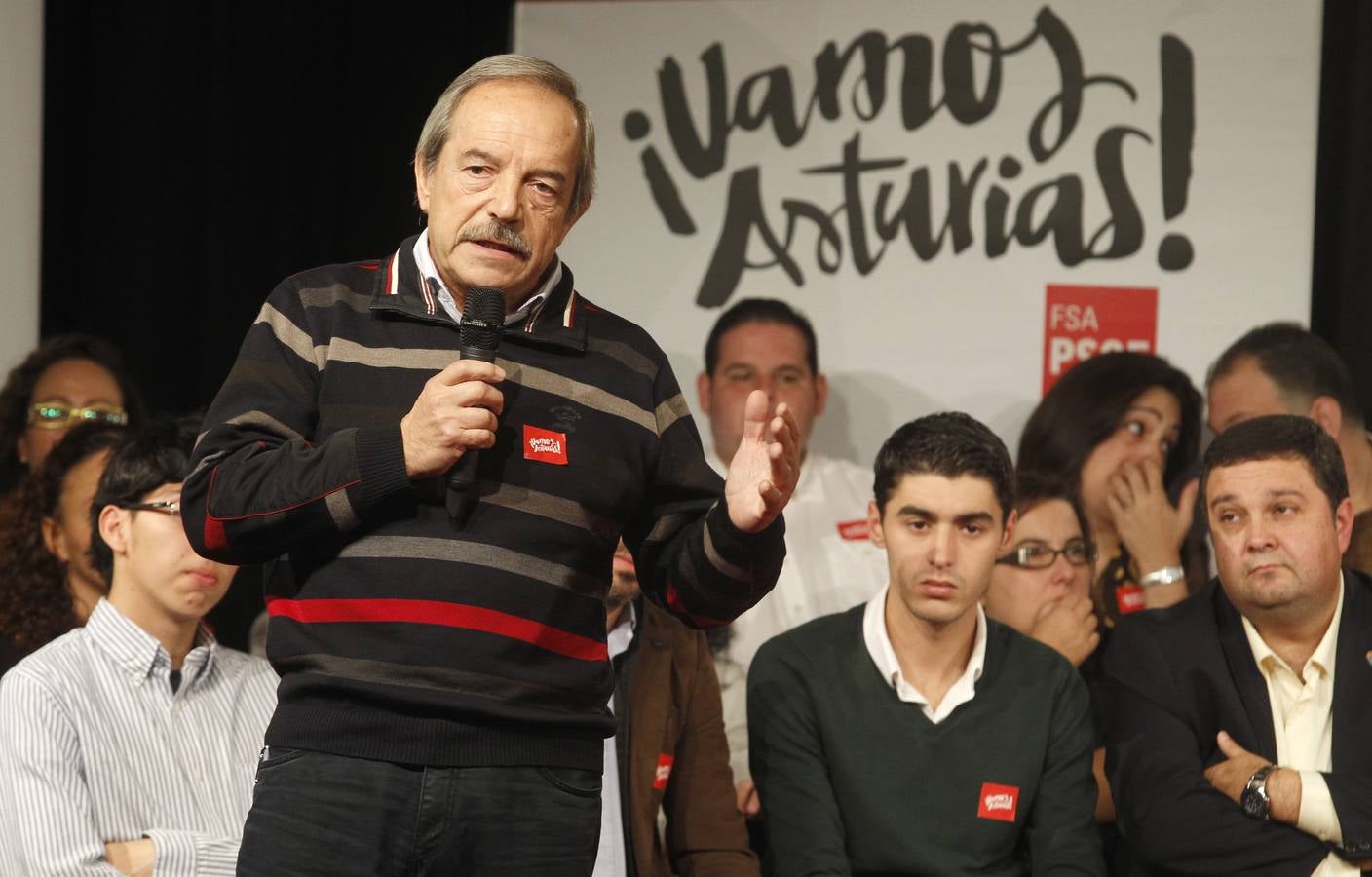 El inicio de la precampaña del PSOE en Asturias, en imágenes