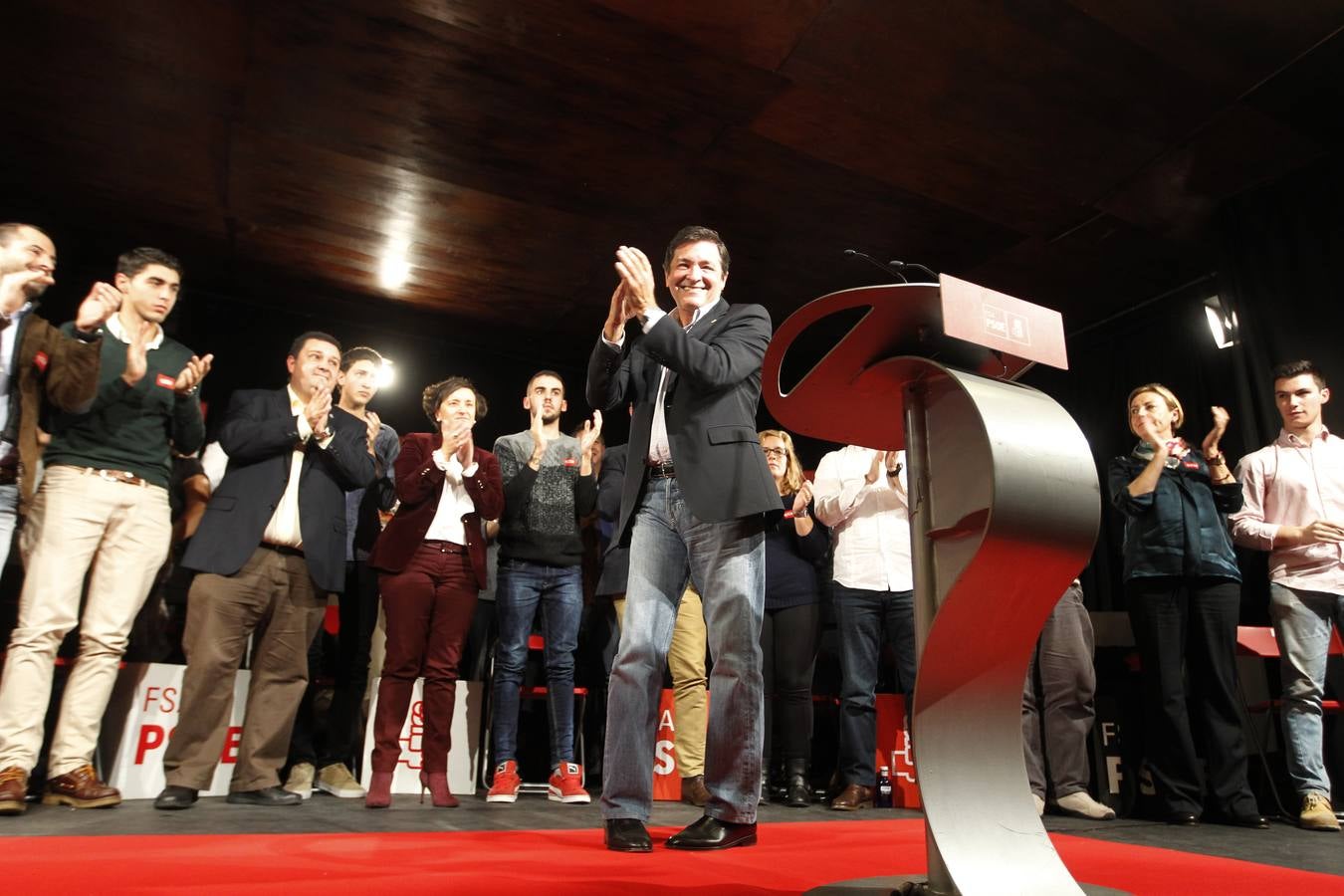 El inicio de la precampaña del PSOE en Asturias, en imágenes