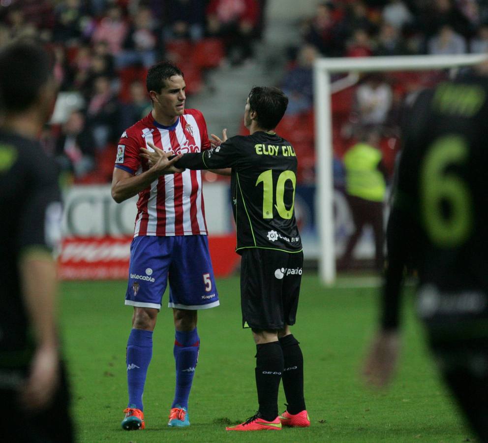 Las mejores imágenes del partido Sporting - Llagostera