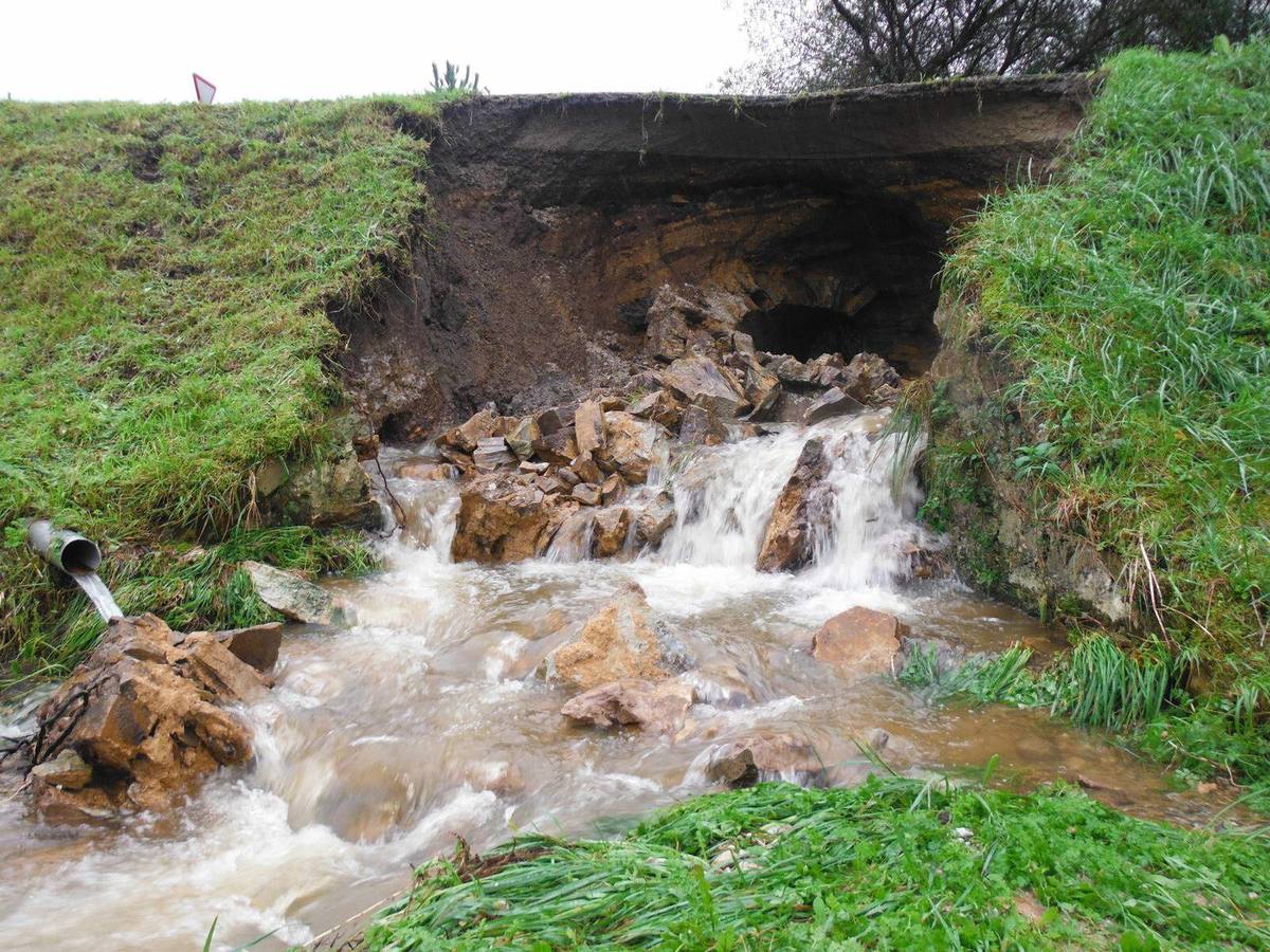 Los daños de las lluvias en el Occidente asturiano