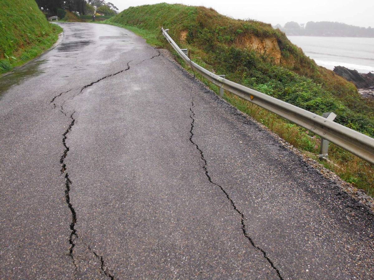 Los daños de las lluvias en el Occidente asturiano