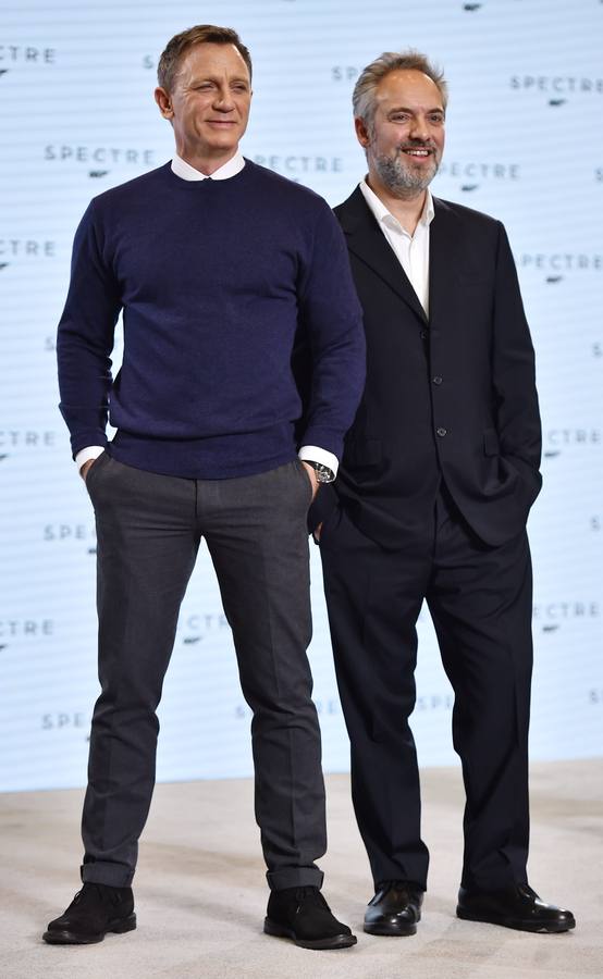 El actor Daniel Craig y el director Sam Mendes.