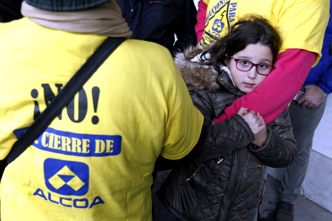 Los trabajadores de Alcoa llevan su protesta a Oviedo